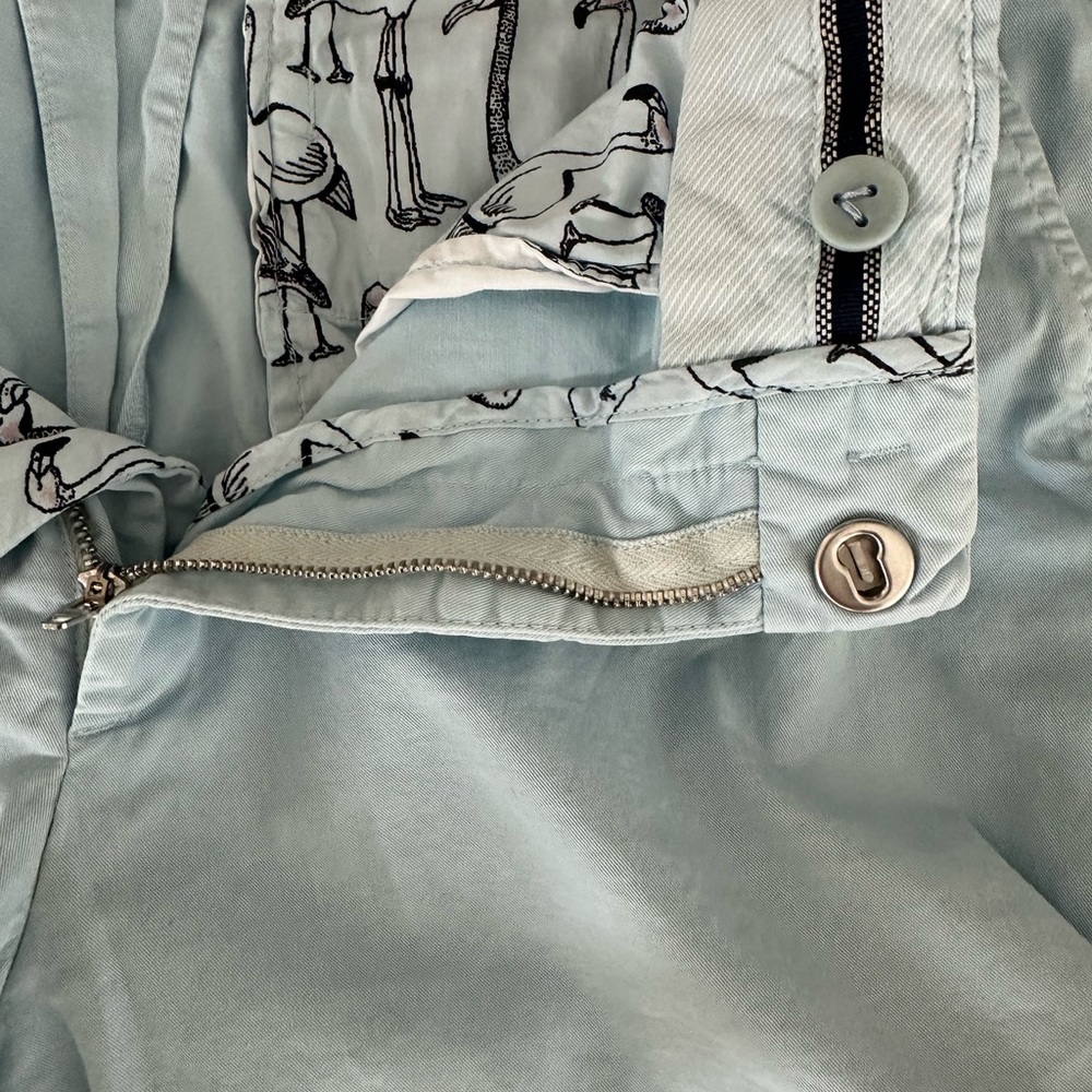 Vilebrequin Blue Flat Front Shorts Versatile Summer Essential - Picture 5 of 8